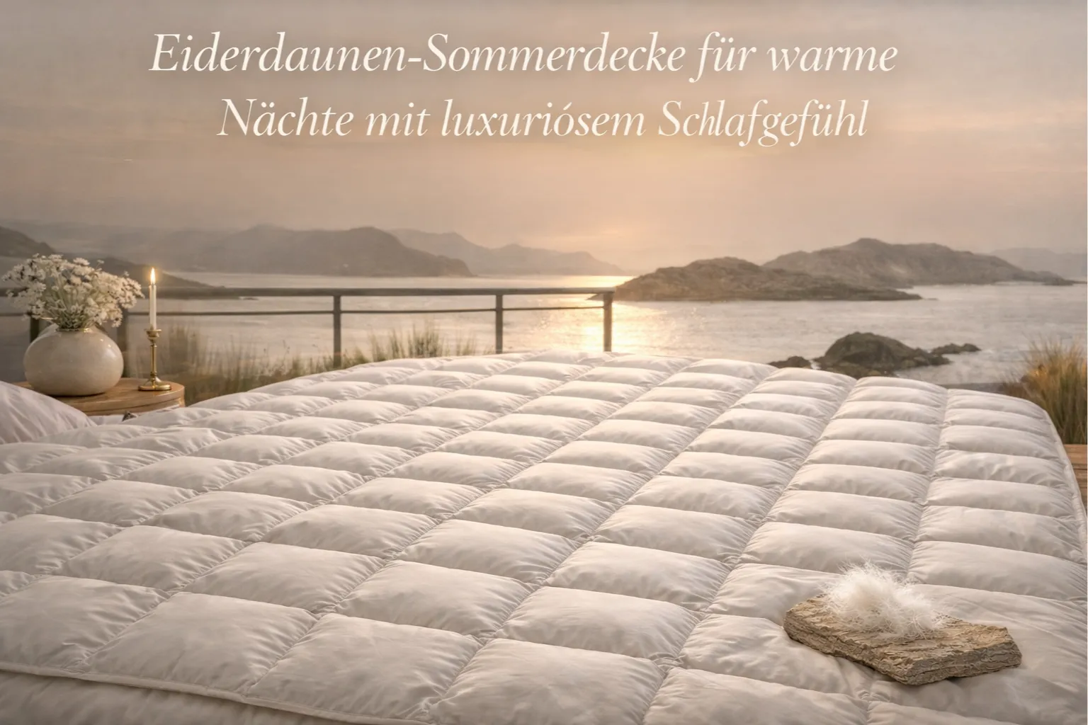Luxuriöses Schlafgefühl mit Eiderdaune